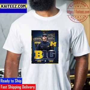 Michigan Football Coach Jim Harbaugh Winner Both Coach Of The Year Vintage T-Shirt