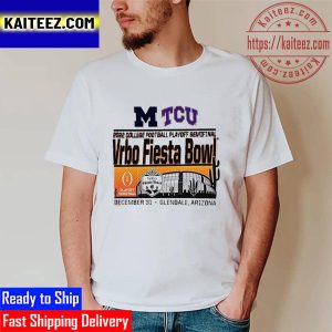 Michigan Vs TCU 2022 College Football Playoff Semifinal VRBO Fiesta Bowl Glendale AZ Vintage T-Shirt