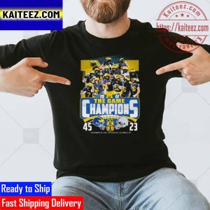 Michigan Wolverines 2022 The Game Champions Score Vintage T-Shirt