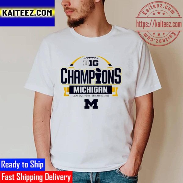 Michigan Wolverines Big Ten Champs 2022 Vintage T-Shirt