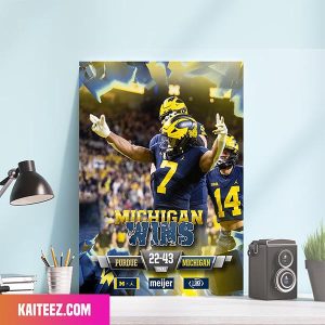 Michigan Wolverines For The 44th Time In Program History Are Big Ten Champions Poster