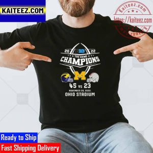 Michigan Wolverines Vs Ohio State 2022 Big The Game Champions Ohio Stadium Vintage T-Shirt