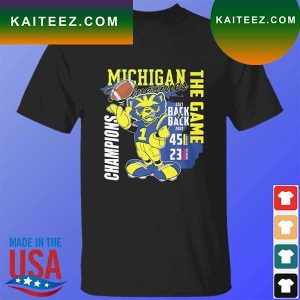 Michigan Wolverines champions the game 2021 2022 Back Back T-shirt