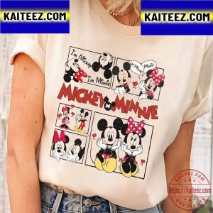 Mickey And Minnie Disney Vacation Disneyworld Disneyland Family Vintage T-Shirt