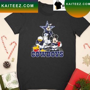 Mickey Mouse And Friends Dallas Cowboys American football NFL Christmas 2022 T-shirt