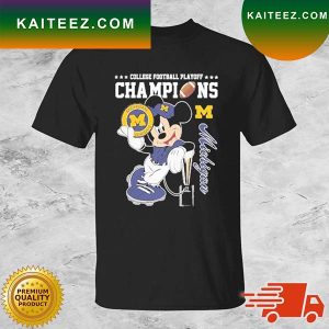 Mickey Mouse Michigan Wolverines College Football Playoff Champions T-shirt