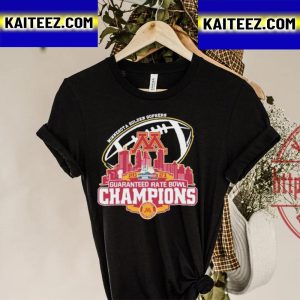 Minnesota Golden Gophers Guaranteed Rate Bowl Champions Vintage T-Shirt