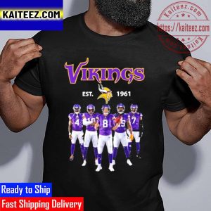 Minnesota Vikings Est 1961 Champions 2022 Vintage T-Shirt
