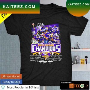 Minnesota Vikings North Division Champions 2022 signature T-shirt