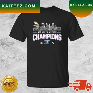 Minnesota Vikings Player Names Skyline NFC North Division Champions 2022 T-shirt