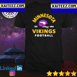 Minnesota Vikings Vintage Arch Est 1961 Vintage T-Shirt