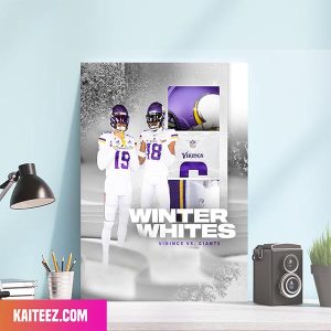Minnesota Vikings Winter Whites First Regular Season Home Game Canvas-Poster Home Decorations