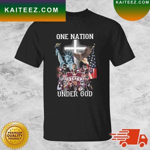 Mississippi State Bulldogs One Nation Under God Signatures T-shirt