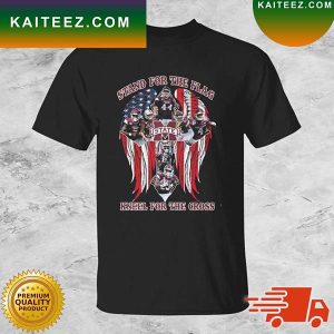 Mississippi State Bulldogs Stand For The Flag Kneel For The Cross T-shirt