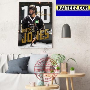 Mitch Jones 100 Played Games With Vancouver Warriors NLL Art Decor Poster Canvas
