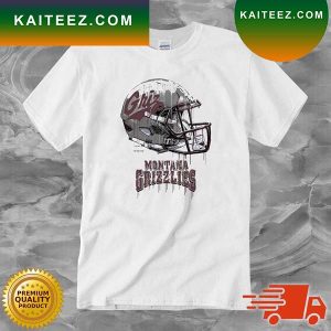 Montana Grizzlies Youth Dripping Helmet T-shirt