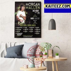 Morgan Wallen One Night At A Time World Tour At Busch Stadium Art Decor Poster Canvas