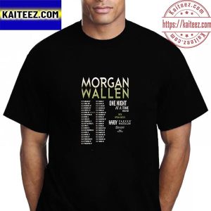 Morgan Wallen One Night At A Time World Tour Official Poster Vintage T-Shirt