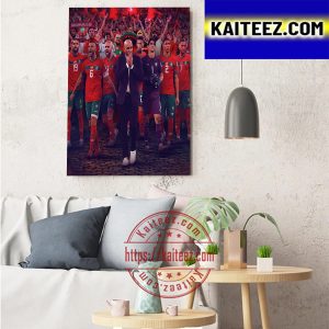 Morocco Farewell FIFA World Cup Qatar 2022 Thank You For The Memories Art Decor Poster Canvas