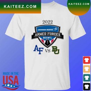 NCAA Baylor Tigers vs Air Force Falcons 2022 armed forces bowl matchup T-shirt