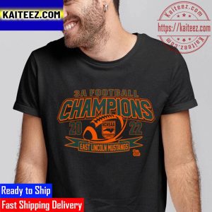 NCHSAA 3A Football Division Champions 2022 East Lincoln Mustangs Vintage T-Shirt