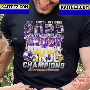 NFC North Division 2022 SKOL Champions Minnesota Vikings Vintage T-Shirt