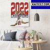 San Francisco 49ers Are 2022 NFC West Champions Art Decor Poster Canvas