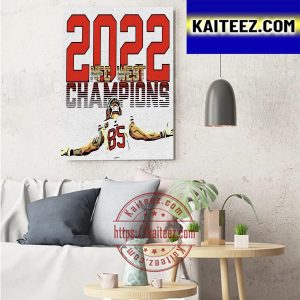 NFC West Champions 2022 Are San Francisco 49ers Art Decor Poster Canvas