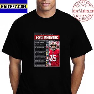 NFC West Division Winners Last 10 Seasons Vintage T-Shirt