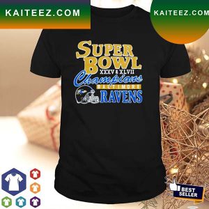 NFL Baltimore Ravens Homage Black Super Bowl T-shirt