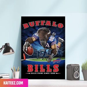 NFL Buffalo Bills End Zone 17 Poster Bills Pride Since 1960 Home Decorations Canvas-Poster