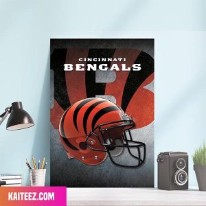 NFL Cincinnati Bengals Helmet Poster Home Decorations Canvas-Poster