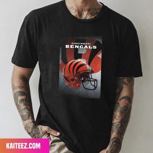 NFL Cincinnati Bengals Helmet Poster Style T-Shirt