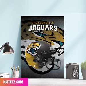 NFL Jacksonville Jaguars Helmet Poster Home Decorations Canvas-Poster