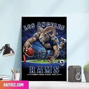 NFL Los Angeles Rams End Zone Rams Pride Since 1937 Home Decorations Canvas-Poster