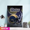 NFL Los Angeles Rams End Zone Rams Pride Since 1937 Home Decorations Canvas-Poster