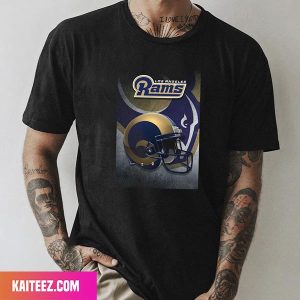 NFL Los Angeles Rams Helmet 16 Poster Style T-Shirt
