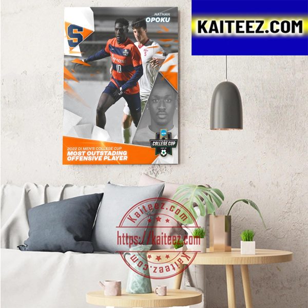 Nathan Opoku Is 2022 Most Outstanding Offensive Player Of The NCAA Tournament Art Decor Poster Canvas