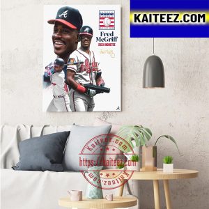 National Baseball Hall Of Fame Fred McGriff 2023 Inductee Signature Art Decor Poster Canvas