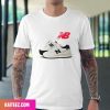 Nike Free Run 2 White-Teal Style T-Shirt