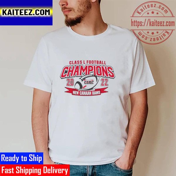 New Canaan Rams Class L Football Champions 2022 Vintage T-Shirt