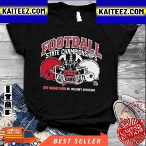 New Canaan Rams Vs Maloney Spartans Football State Championships Class L 2022 Vintage T-Shirt