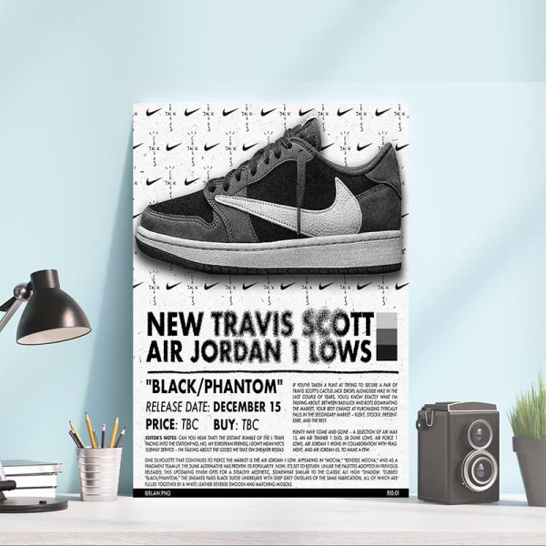 New Travis Scott Air Jordan 1 Lows Poster