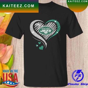 New York Jets Heart diamond 2022 T-shirt