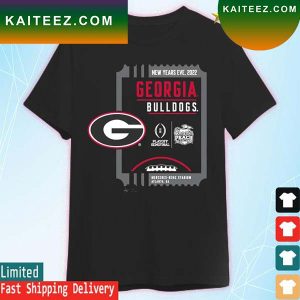 Nice 2022 Chick-fil-a Peach Bowl Georgia Bulldogs T-Shirt