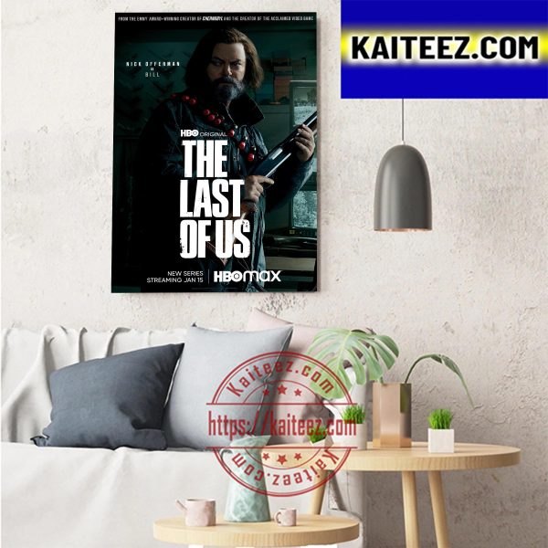 Nick Offerman Is Bill In The Last Of Us Art Decor Poster Canvas