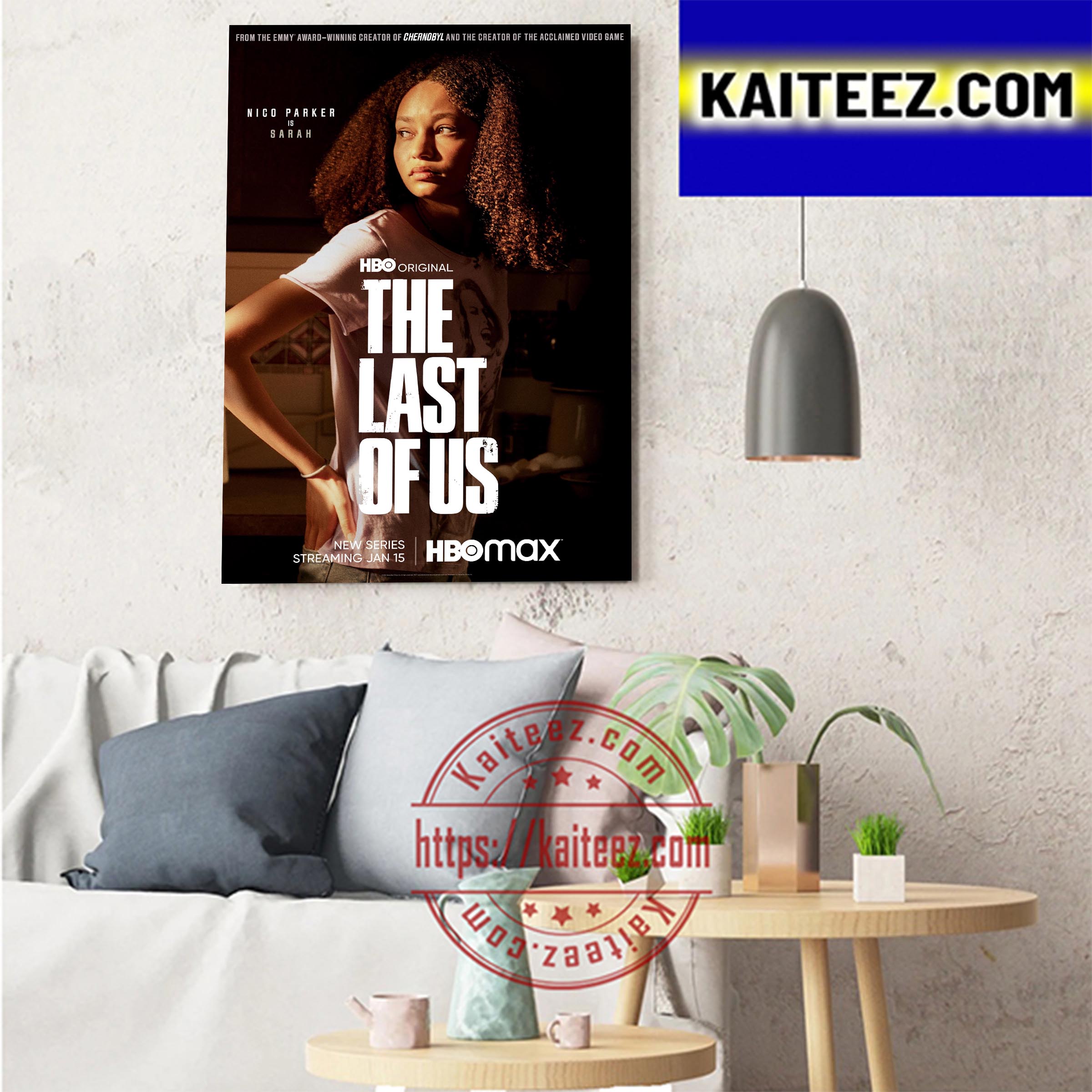 Nico Parker Is Sarah In The Last Of Us Home Decor Poster Canvas