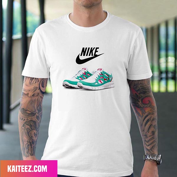 historisch James Dyson Disciplinair Nike Free Run 2 White-Teal Style T-Shirt - Kaiteez