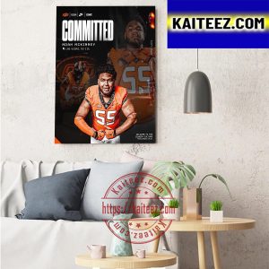 Noah McKinney Committed Oklahoma State Cowboys Football Art Decor Poster Canvas