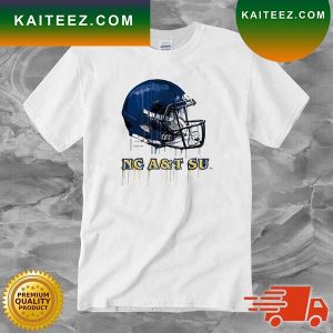 North Carolina A&T Aggies Youth Dripping Helmet T-shirt